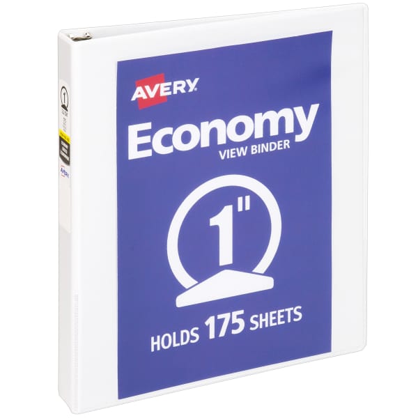 1" Economy View Binder